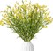 Yellow Forsythia Artificial Flowers, 4 Bundles 21inch Fake Forsythia Branches
